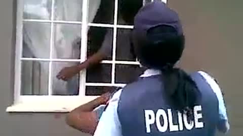 Bring the policeman thief from where they entered the house to show how you got through that window.