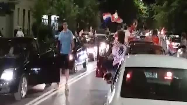 Pogledajte kako se diljem Hrvatske slavilo pobjedu protiv Danaca