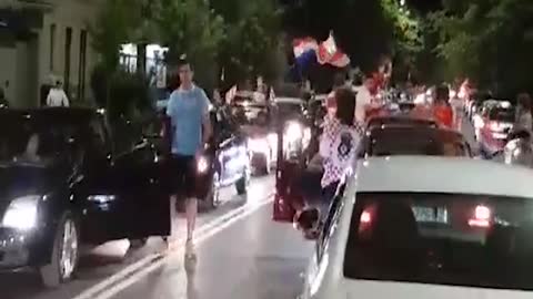 Pogledajte kako se diljem Hrvatske slavilo pobjedu protiv Danaca