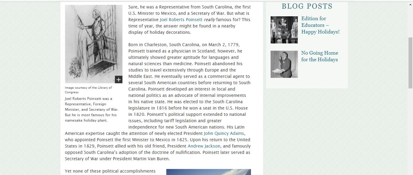 Where did the Poinsettia plant come from? White History month at Tyranny Watch