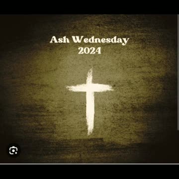 Happy ash Wednesday today hollyweek 2/14/24 ➕