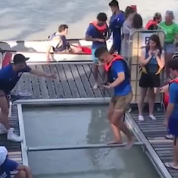 Don't try this at home. Ouch!