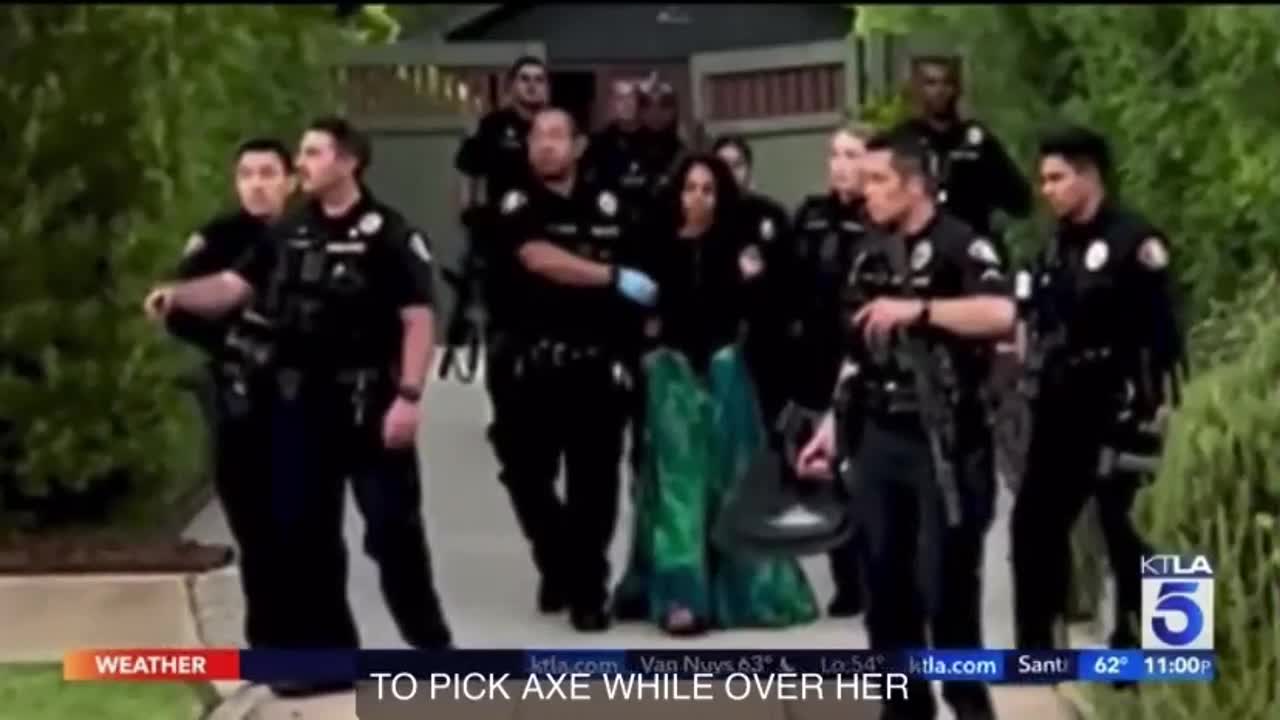 Woman with Pixel Axe attacks Neighbors in California