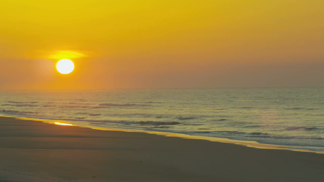 Sunrise over the Topsail Island, North Carolina.