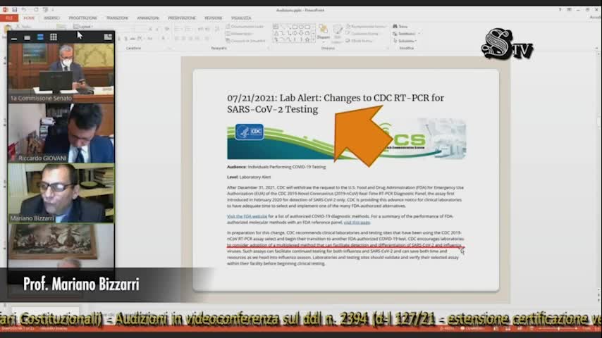 Audizione del Prof. Mariano Bizzarri in Commissione Affari Costituzionali. 6 ottobre 2021