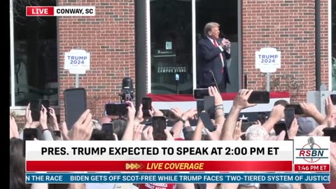 Trump expected to speak at 2:00 PM