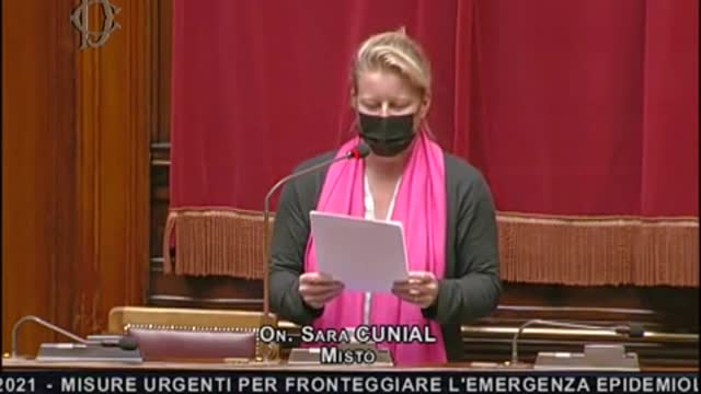 Esame decreto "GreenPass"- Dichiarazione di voto Sarà Cunial