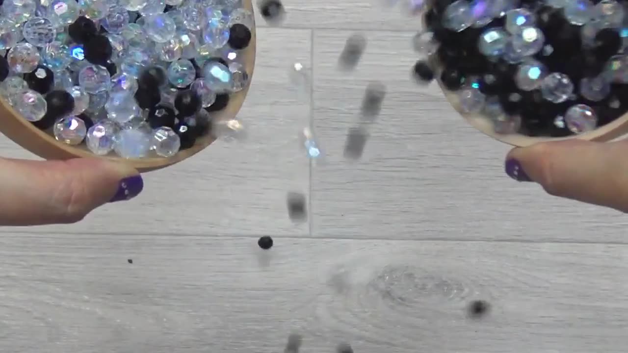 Reversing the Oddly Satisfying: Marbles, Balls, Beads, Bells, and Dice