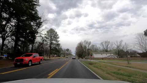 Virtual Drive Main Street Downtown Cabot, Arkansas to AR Highway 321