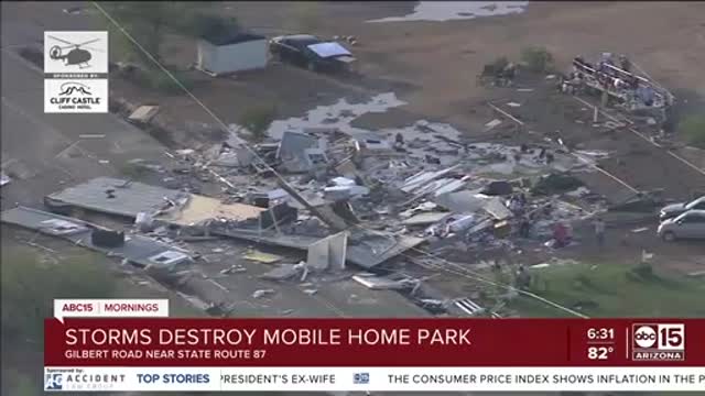 Storm destroys portion of East Valley mobile home park