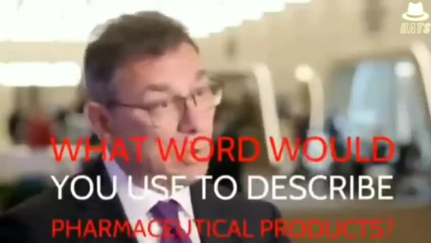 Pfizer CEO Albert Bourla confirming vaccines are weapons