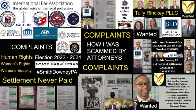 Newsmax / OAN / DCBAR / Tully Rinckey PLLC Clients Complaints / Smith Downey PA Complaints