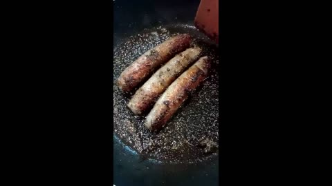 This is a simple sausage sandwich w/cheese | Making Food Up Shorts