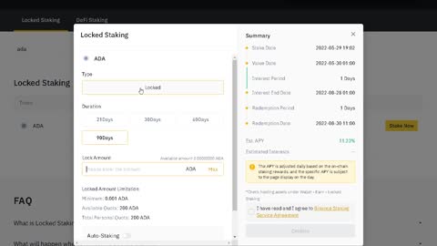 BINANCE STAKING