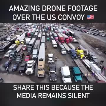 Amazing Drone Footage over US Convoy