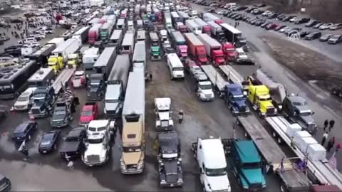 Amazing Drone Footage over US Convoy