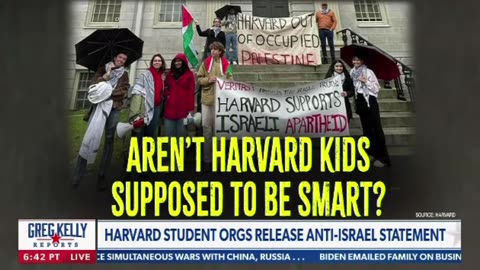 Greg Kelly of Newsmax Dumps on the Harvard Students and the Insanity!