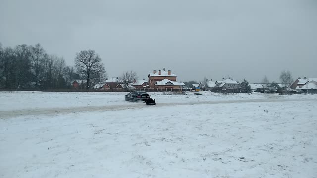 Tubing with a hook on the car.