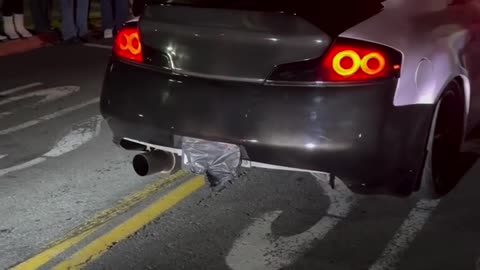 Infiniti exhaust doing its thing 🔥