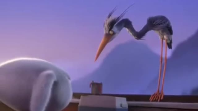 Exciting animation of the dog and the bird!