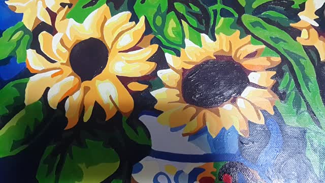 Sunflower painting