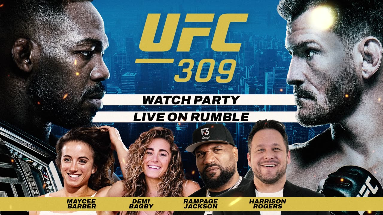 UFC 309 Watch Party w/ Rampage Jackson, Maycee Barber, Demi Bagby, and Harrison Rogers