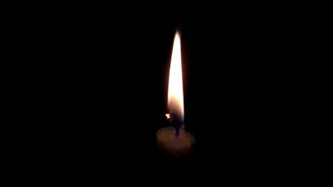 Memory, candle burning.