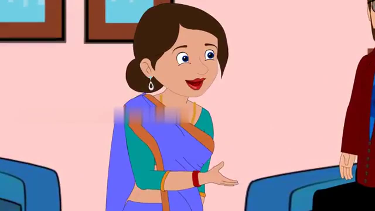 kapde dhoone wali bahu / hindi story / tinny tales cartoon hindi