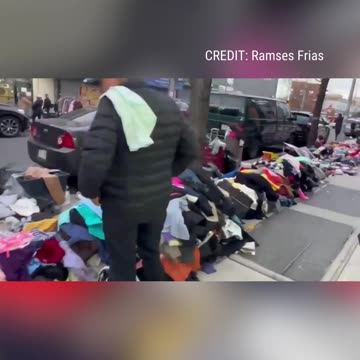 NY - AOC Distract Overrun with Illegals Selling Clothes and Food on Streets
