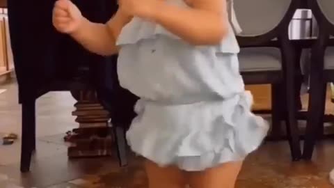 Cute baby funny dance video