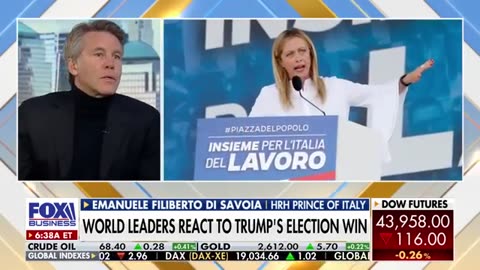 HRH Prince of Italy says Trump's win is a 'good thing': He can make important changes