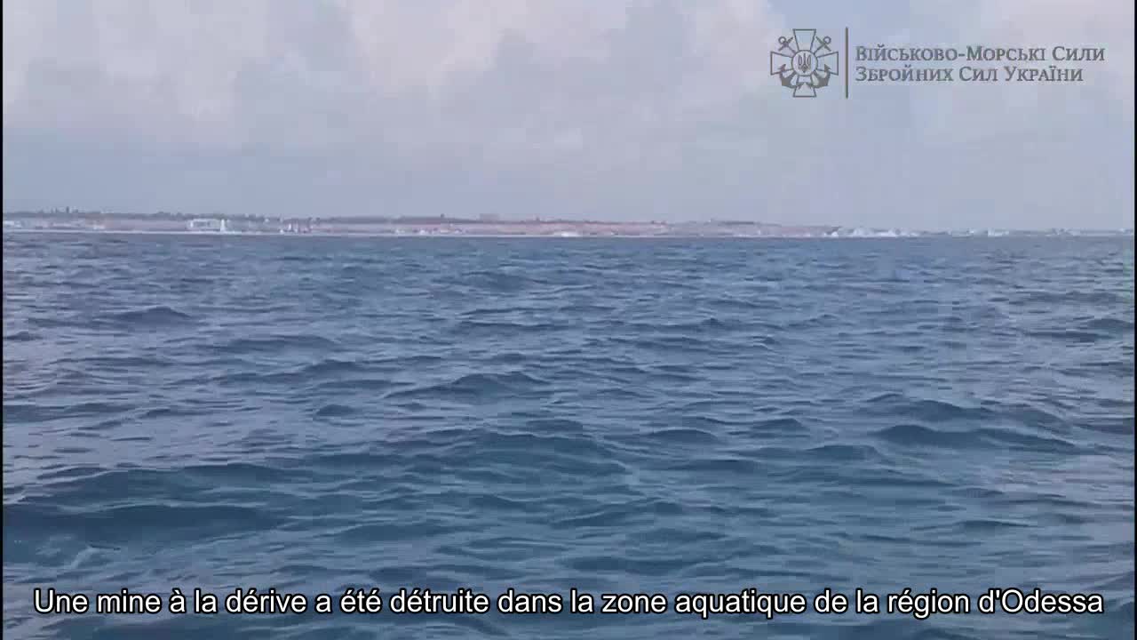 Une mine à la dérive a été détruite dans la zone aquatique de la région d'Odessa