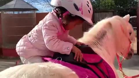 The cutest little toddler horse rider and her pony_Cut.mp4