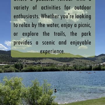 Tranquil Escape at Spring Meadow Lake Park, Helena MT
