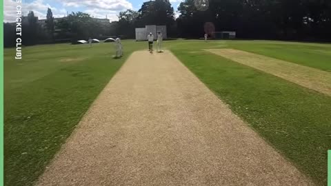 This is what it looks like to face a Premier League fast bowler... 😳🏏