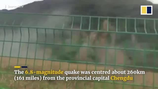 China’s Sichuan province hit by 6.8 magnitude quake, killing at least 21 people片段