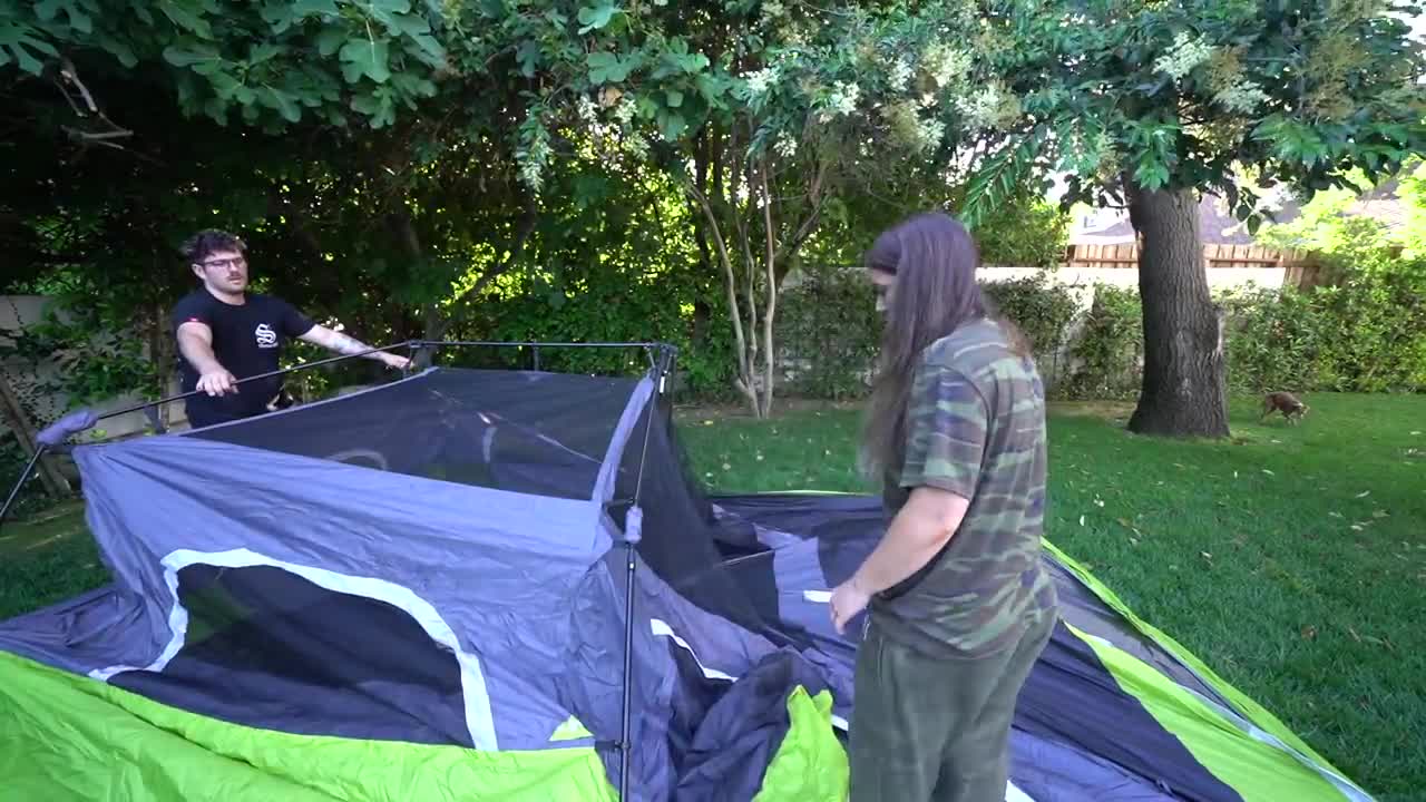 We Went Camping In Our Backyard