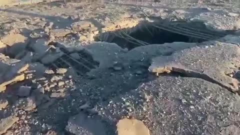 Consequences of night shelling by Ukrainian rocket artillery of the Antonovsky bridge in Kherson.