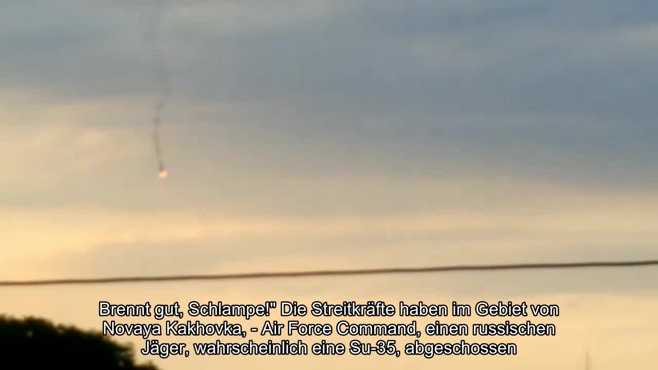 Brennt gut, Schlampe!" Die Streitkräfte haben im Gebiet von Novaya Kakhovka, - Air Force Command, e