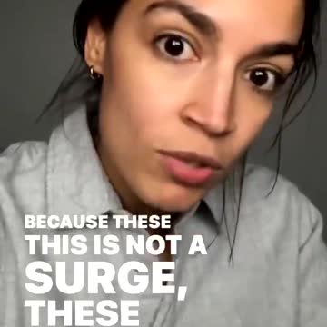 AOC Goes on UNHINGED Rant About Border "Surge" Under Biden