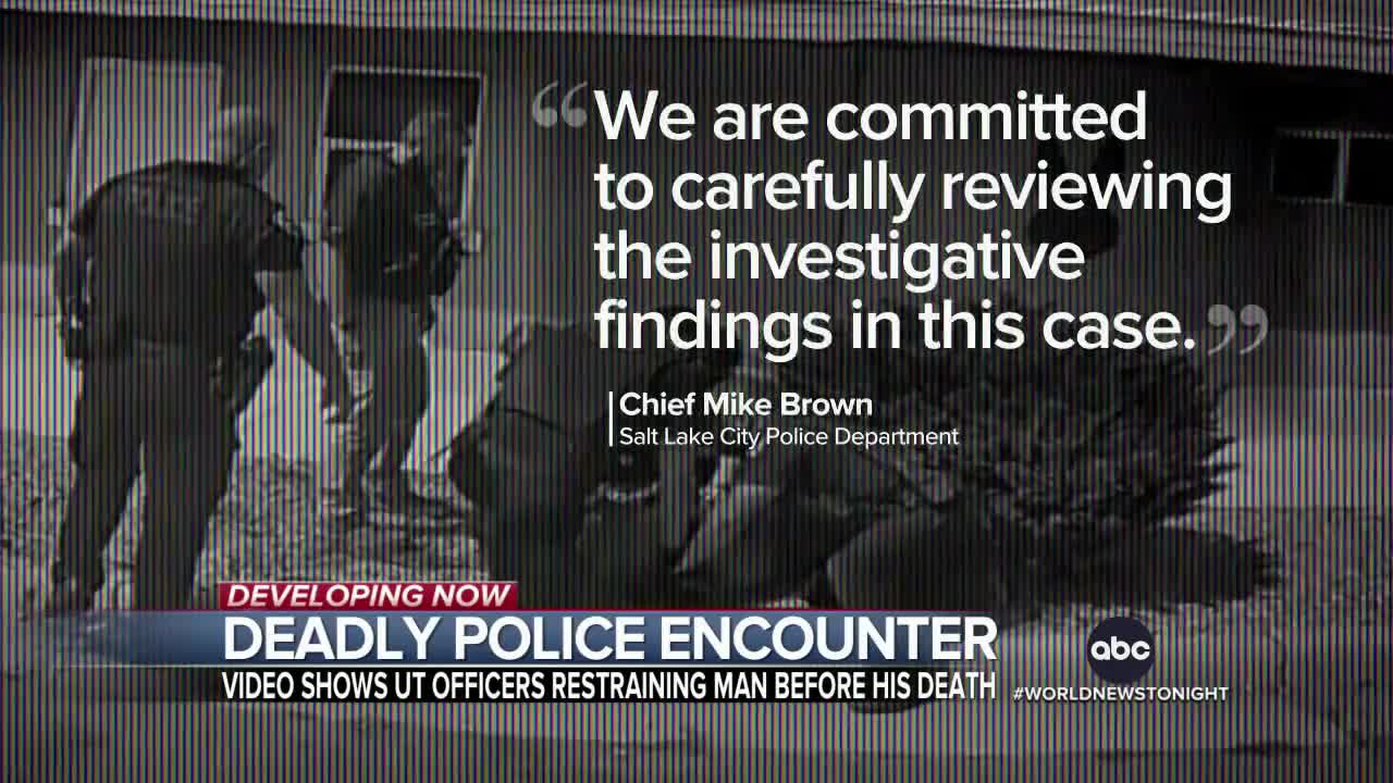 Newly released footage of Utah man who died after a police encounter