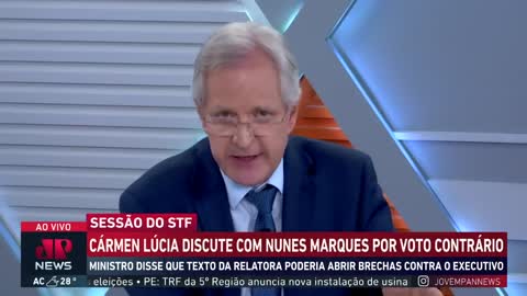 JovemPan #OsPingosNosIs Augusto Nunes: Ministros do STF não admitem divergência