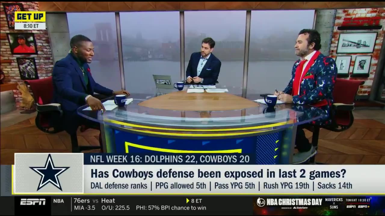 GET UP Cowboys are not Super Bowl threat! - Ryan Clark on Cowboys back-to-back loss, fall to 10-5