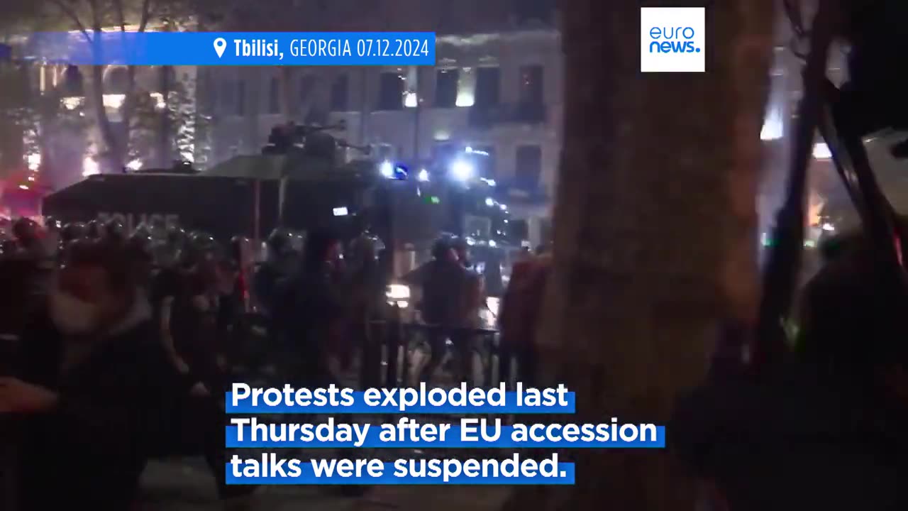 Germany and France slam police violence against pro-EU protesters in Georgia