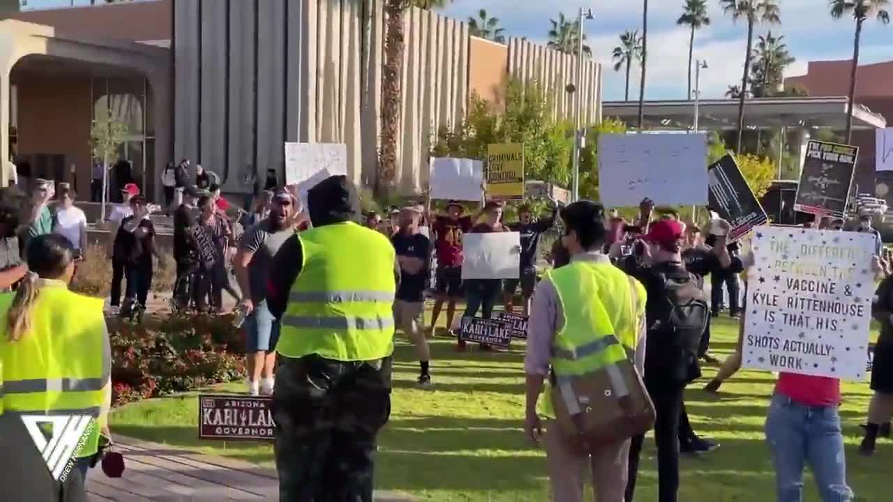 ASU socialists drowned out by Let's Go Brandon!