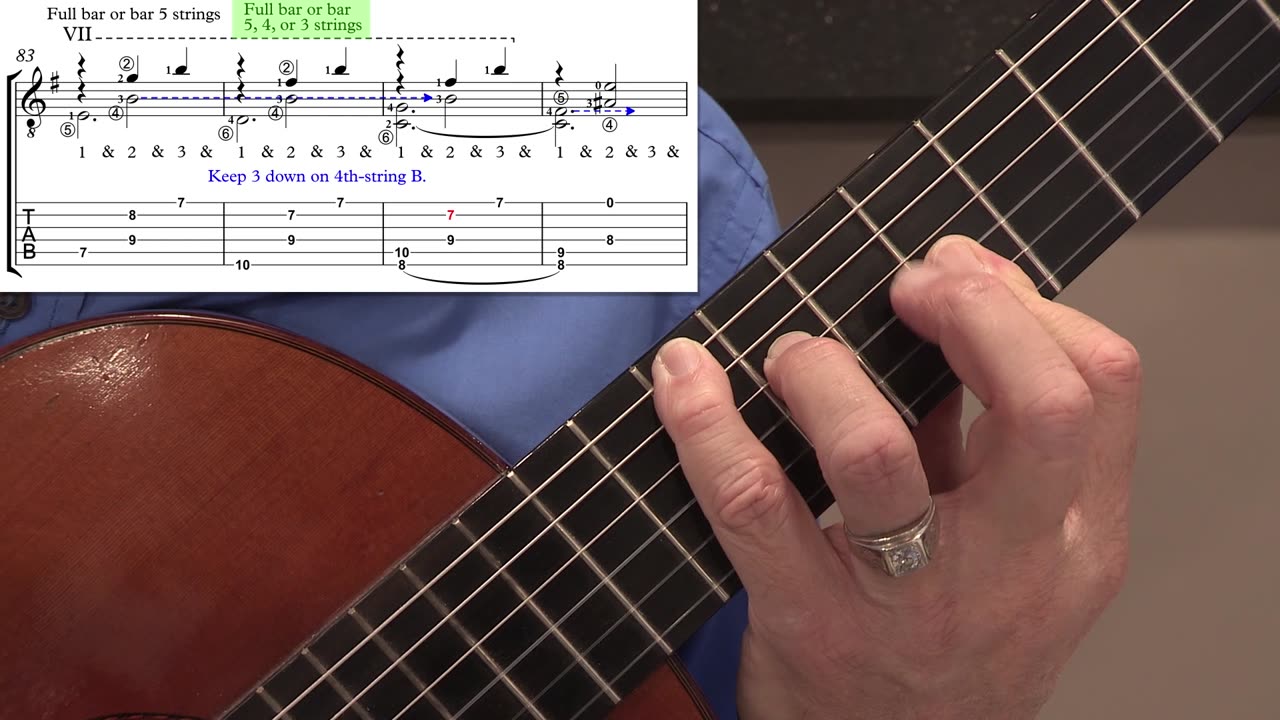 Technique Left-Hand, Part II (slow section). Video 41: m83-86 Versions Piano Version #1