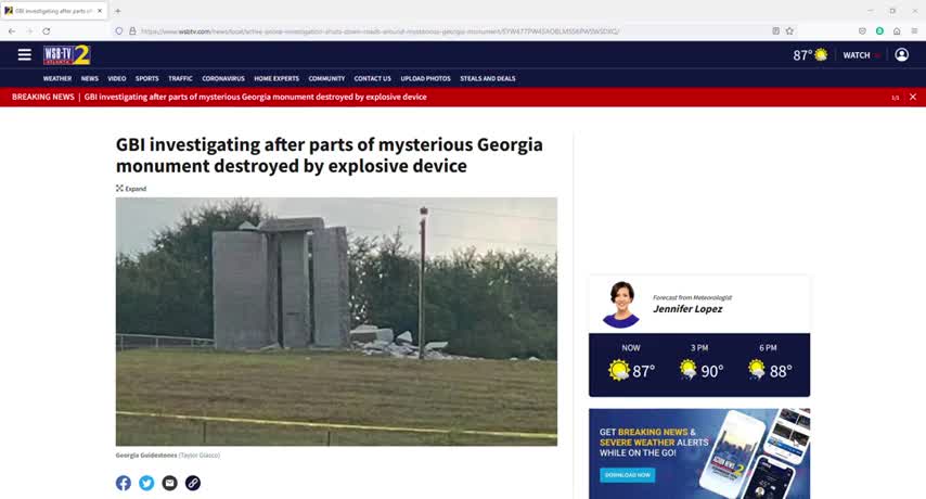 The Georgia Guidestones have been blasted and the Deep State is on the hunt 👏👏👏👏