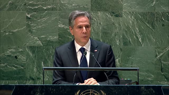 Secretary Blinken delivers an address at the NPT Review Conference at the United Nations