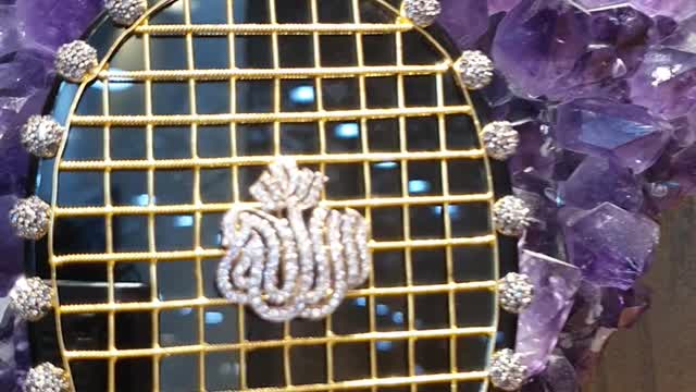 Gold Locket Black Stone