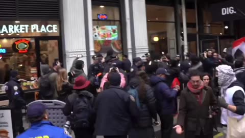 Counter-protester arrested in NYC